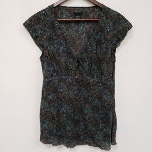 Calvin Klein Jeans Womens Y2K Babydoll Fairy Grunge Top Size M Festival‎ Office
